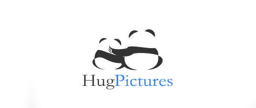 Hug friends panda logo