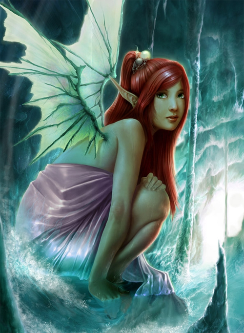 Water fairy illustrations artworks