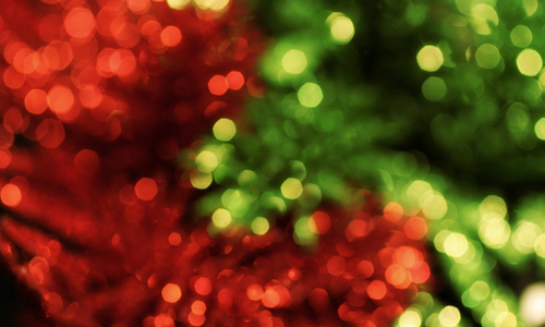 Green red bokeh christmas textures