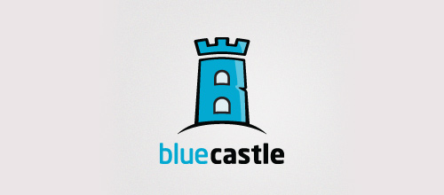 Blue castle logo