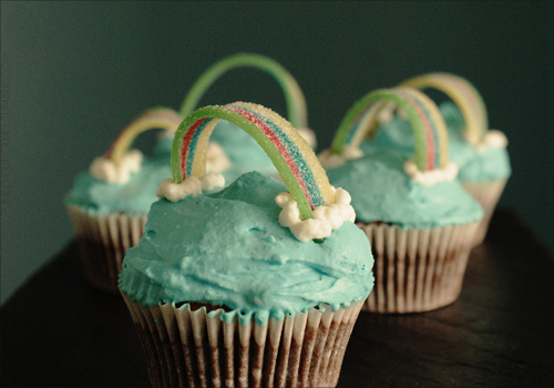 Rainbow cupcake design inspiration