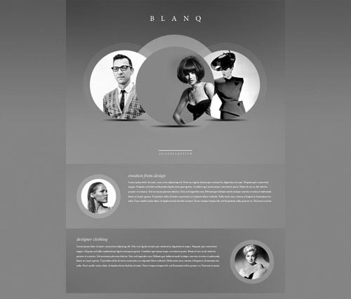 Free Website PSD - Blanq