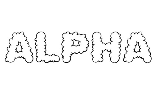 Alpha Clouds font