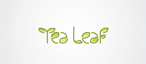 Cute nice leaf logo