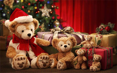 Teddy bear Christmas wallpaper