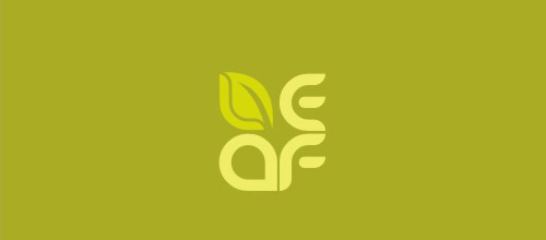 Word design leaf logo