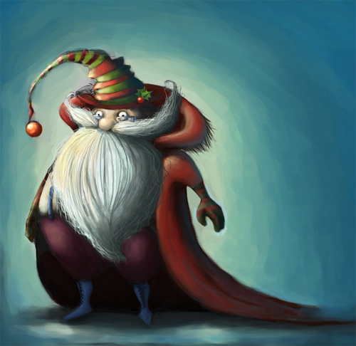 Cute santa claus christmas artworks illustrations