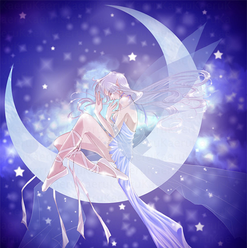Moon fairy illustrations artworks