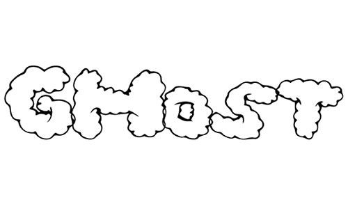 ghost clouds font