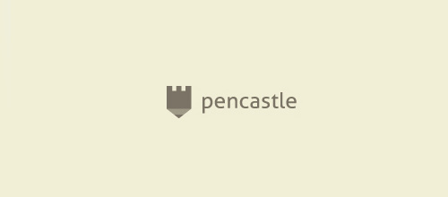 Pencil castle logo
