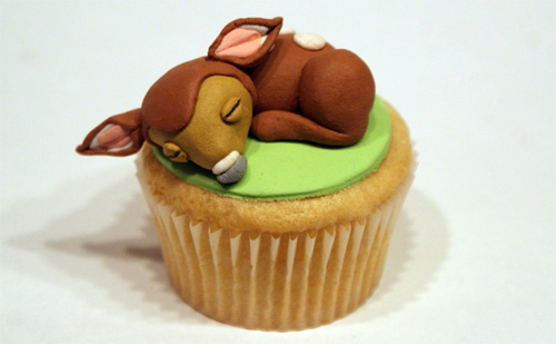 Bambi animal cupcake design inspiration