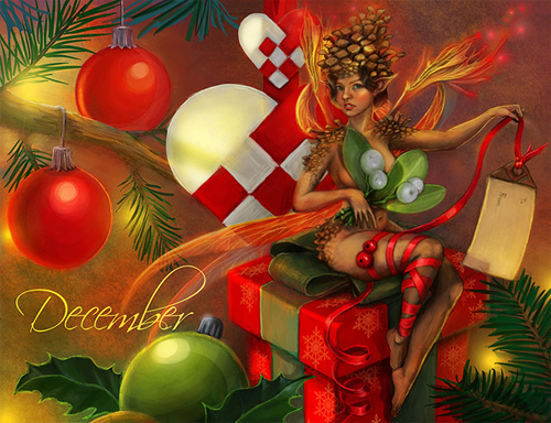 Christmas fairy illustrations artworks