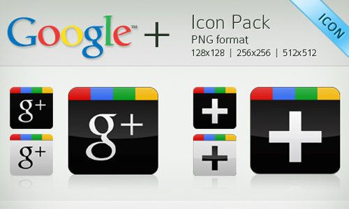 Google Plus Vector Icon Pack