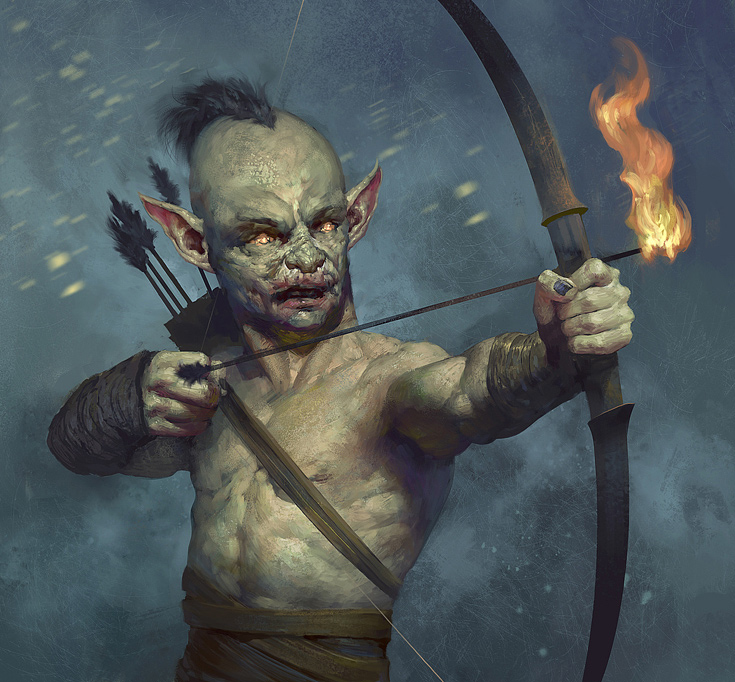 goblin zombie archer illustrations artworks drawings