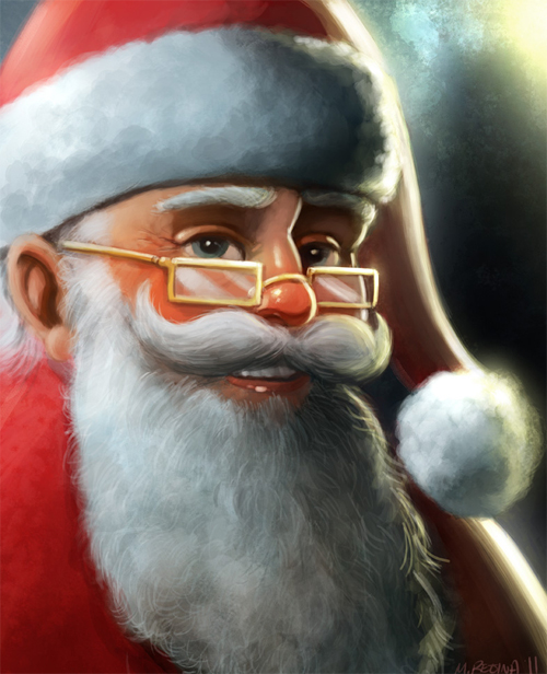 Cute santa claus christmas artworks illustrations