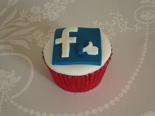 Facebook icon cupcake design inspiration