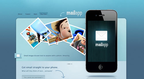 iPhone App Sales Web design