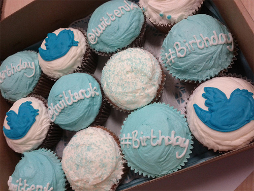 Twitter birthday cupcake design inspiration