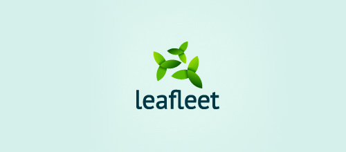 Cute leaf logo