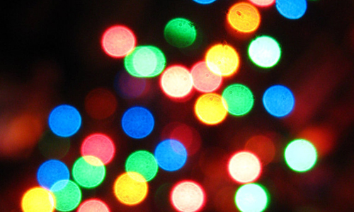 Colorful bokeh lights christmas textures