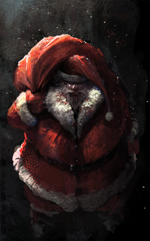 30 Creative Illustrations of the Christmas Man Santa Claus Naldz