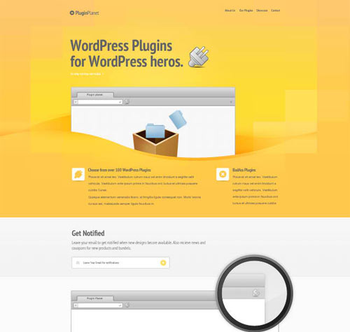 Free PSD Website - Plugin Planet