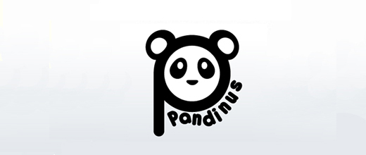 Head face panda logo