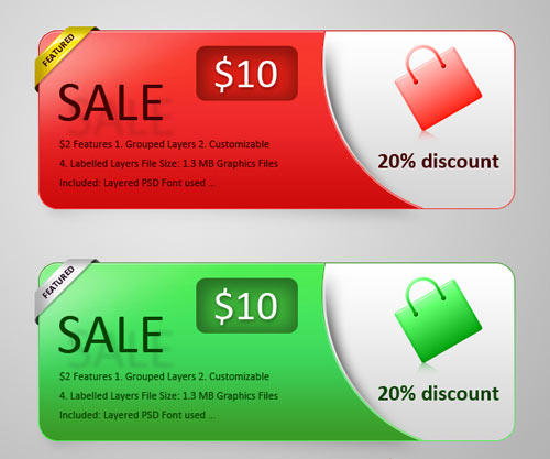 sale banners