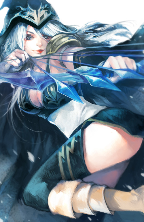 lol ashe frost archer illustrations artworks drawings