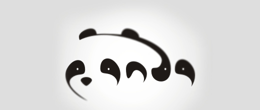 Typography panda logo