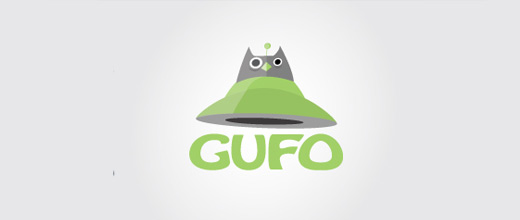 Ufo alien owl logos
