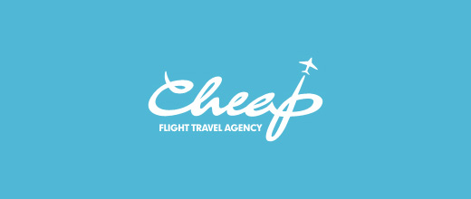 Clean airplane logos design