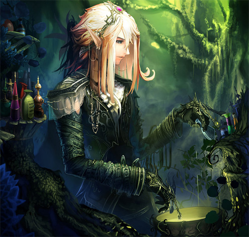 Alchemist elf elves illustrations artworks
