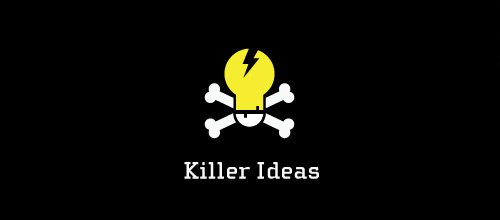 Bulb skull logo