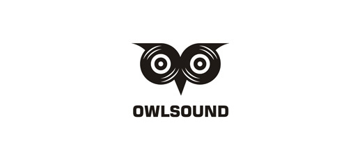Sound owl logos