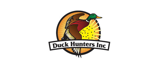 Hunt ducks logo design