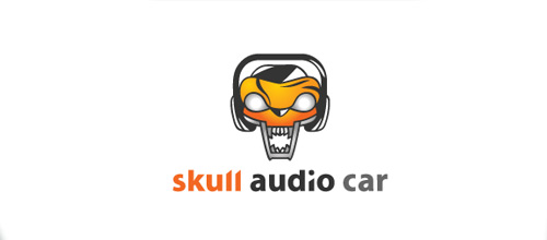 Car skull logo