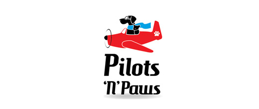 Animal airplane logos design