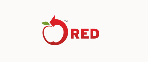 Arrow red apple logo