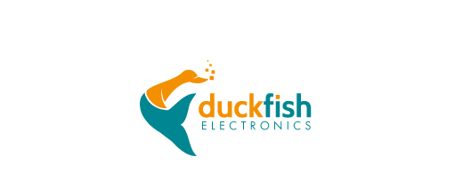 Fish company ducks logo design