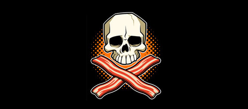 Bacon skull logo