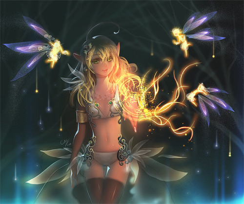 Fairy elf elves illustrations artworks