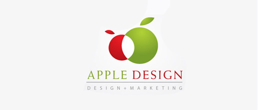 Abstract apple logo