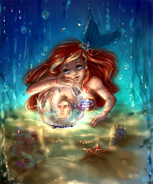 Little mermaid illustrations artworks