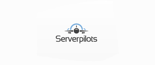 Server airplane logos design