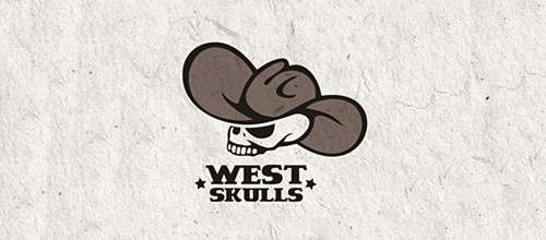 West cowboy skull logo