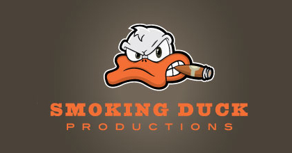 Cigar film ducks logo design