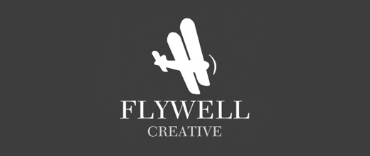 Creative airplane logos design