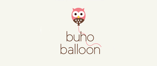 Party balloon owl logos