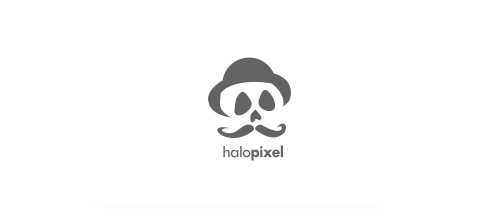 pixel skull logo